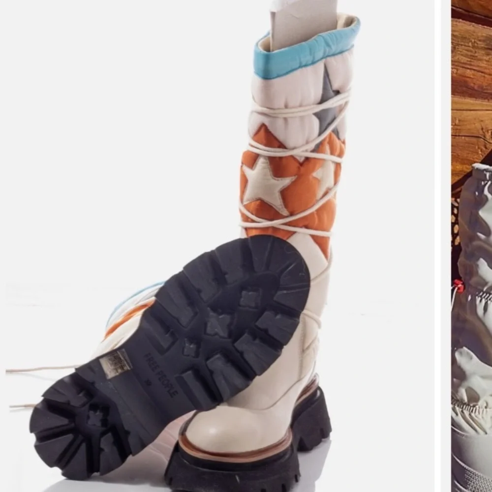 NWOT Free People Montrose Puffer Boots Size 38